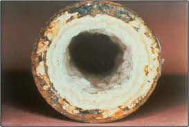 Heavily Scaled & Corroded Water Tube due to lack of water treatment