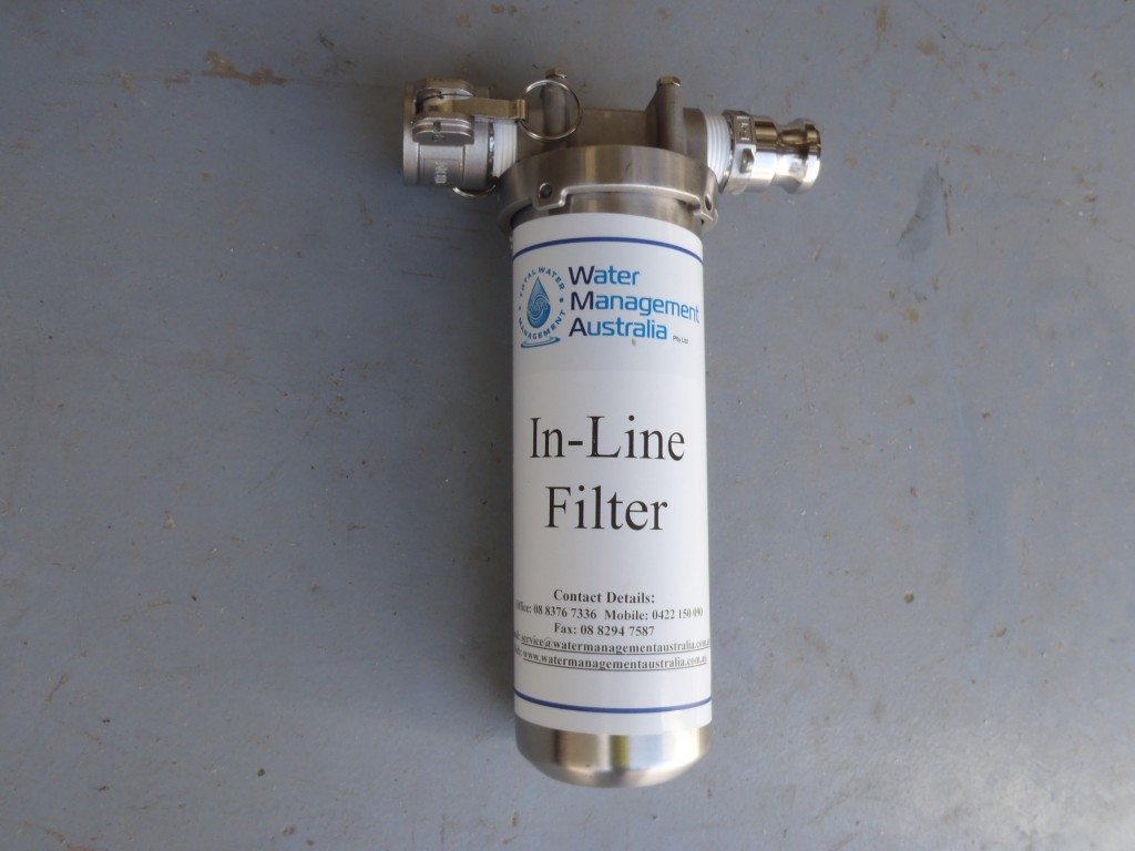 In-Line Water Cartridge Filter Housing